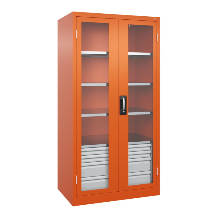 C+P Armoire à charges lourdes avec tiroirs Acurado Pro 1950 x 1000 x 600 mm RAL 2004