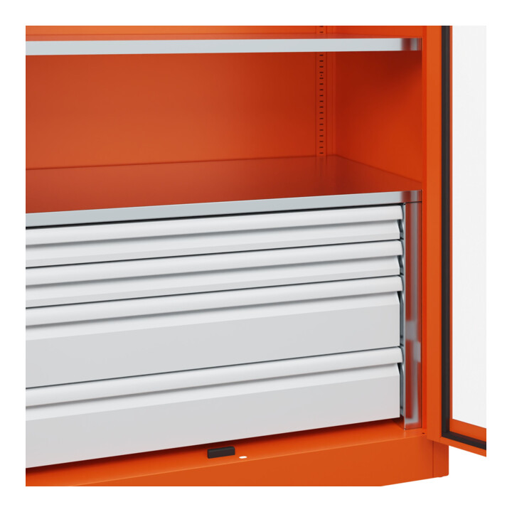 C+P Armoire à charges lourdes avec tiroirs Acurado Pro 1950 x 1000 x 600 mm RAL 2004