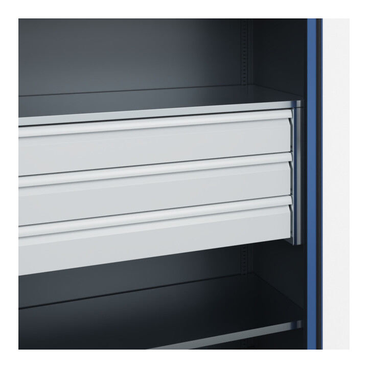 C+P Armoire à charges lourdes avec tiroirs Acurado Pro 1950 × 1200 × 500 mm 7016/5010