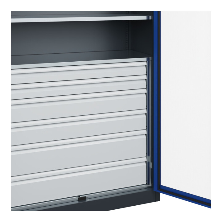 C+P Armoire à charges lourdes avec tiroirs Acurado Pro 1950 × 1200 × 500 mm 7016/5010