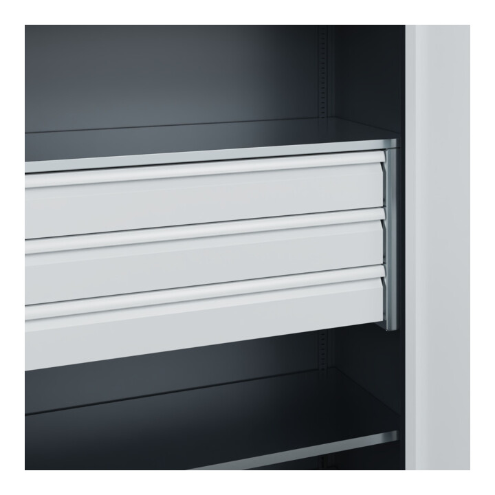 C+P Armoire à charges lourdes avec tiroirs Acurado Pro 1950 × 1200 × 500 mm 7016/7035