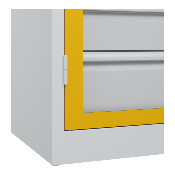 C+P Armoire à charges lourdes avec tiroirs Acurado Pro 1950 × 1200 × 500 mm 7035/1004