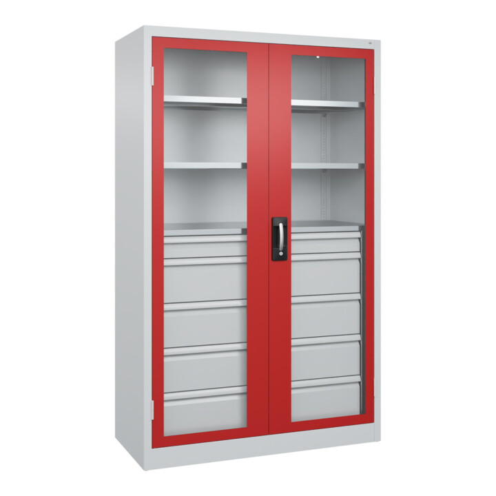 C+P Armoire à charges lourdes avec tiroirs Acurado Pro 1950 × 1200 × 500 mm 7035/3000
