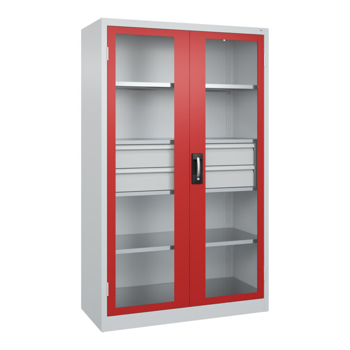 C+P Armoire à charges lourdes avec tiroirs Acurado Pro 1950 × 1200 × 500 mm 7035/3000