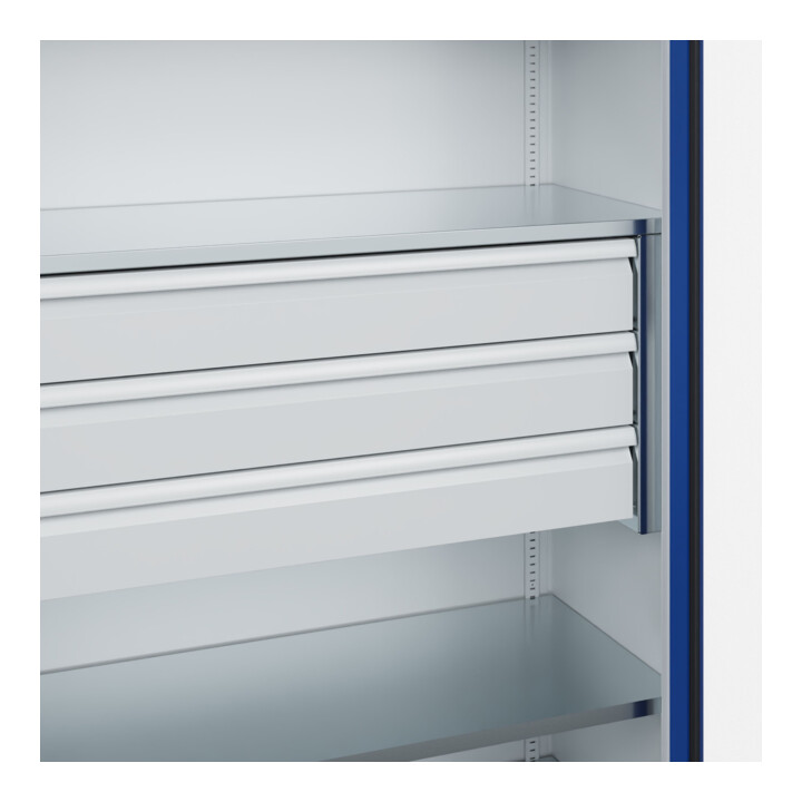 C+P Armoire à charges lourdes avec tiroirs Acurado Pro 1950 x 1200 x 500 mm 7035/5010