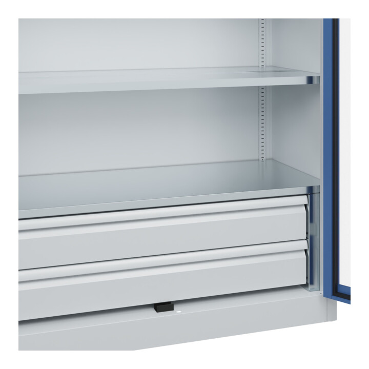 C+P Armoire à charges lourdes avec tiroirs Acurado Pro 1950 x 1200 x 500 mm 7035/5023