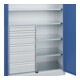 C+P Armoire à charges lourdes avec tiroirs Acurado Pro 1950 x 1200 x 500 mm 7035/5023
