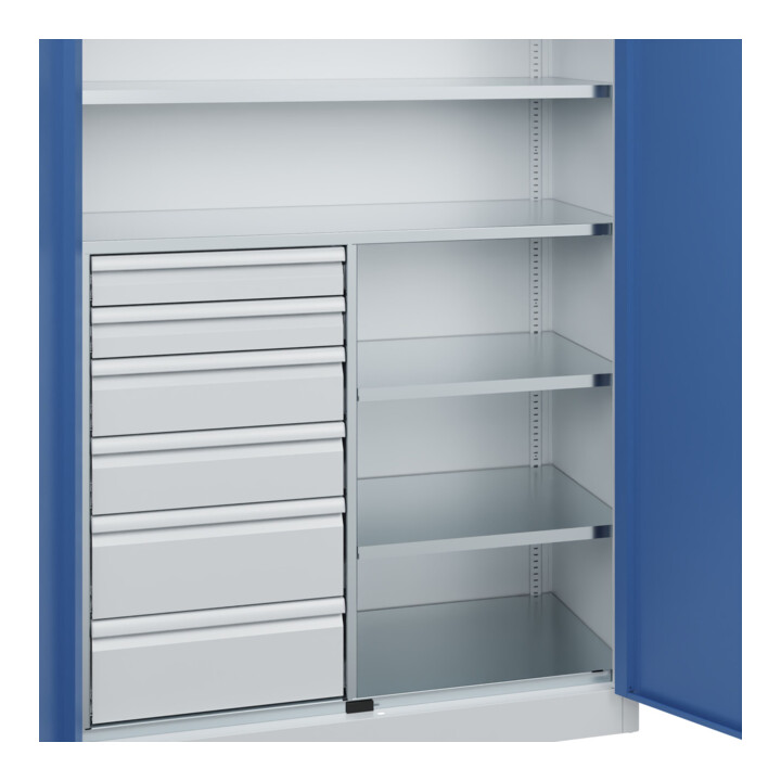 C+P Armoire à charges lourdes avec tiroirs Acurado Pro 1950 x 1200 x 500 mm 7035/5023