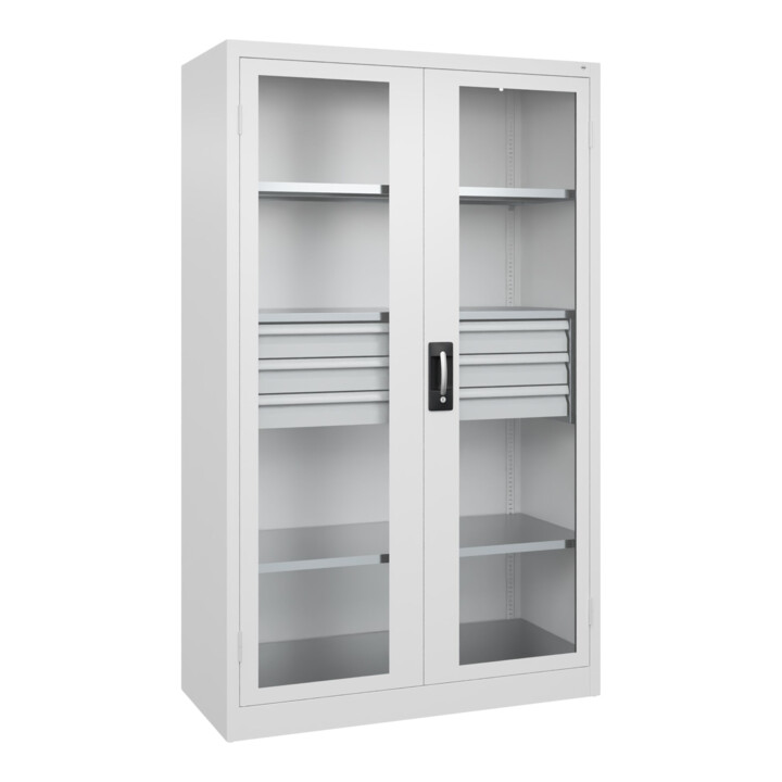 C+P Armoire à charges lourdes avec tiroirs Acurado Pro 1950 x 1200 x 500 mm 9016/9016