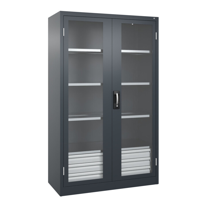 C+P Armoire à charges lourdes avec tiroirs Acurado Pro 1950 × 1200 × 500 mm RAL 7016