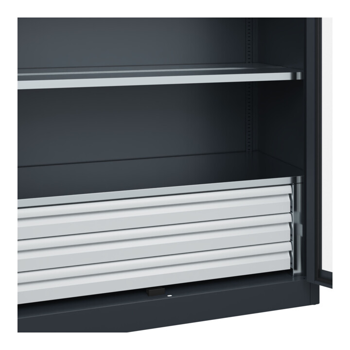 C+P Armoire à charges lourdes avec tiroirs Acurado Pro 1950 × 1200 × 500 mm RAL 7016
