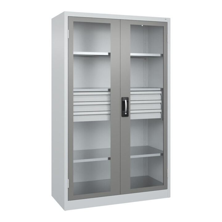 C+P Armoire à charges lourdes avec tiroirs Acurado Pro 1950 x 1200 x 600 mm 7035/0004