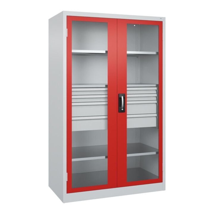 C+P Armoire à charges lourdes avec tiroirs Acurado Pro 1950 x 1200 x 600 mm 7035/3020