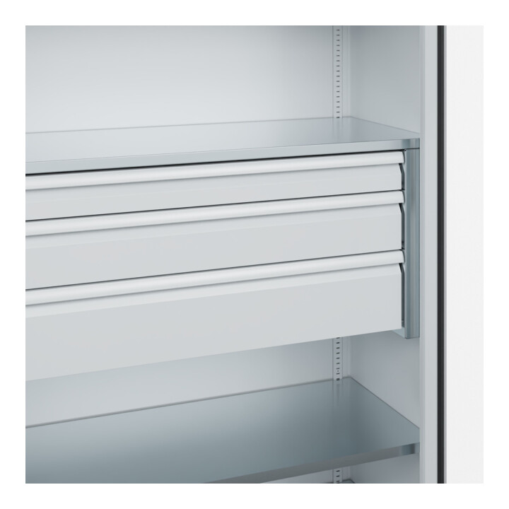 C+P Armoire à charges lourdes avec tiroirs Acurado Pro 1950 × 1200 × 600 mm 7035/7035