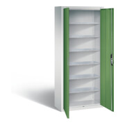 C+P Armoire à dossiers Série 13, 1690x700x300mm, 7035/6011