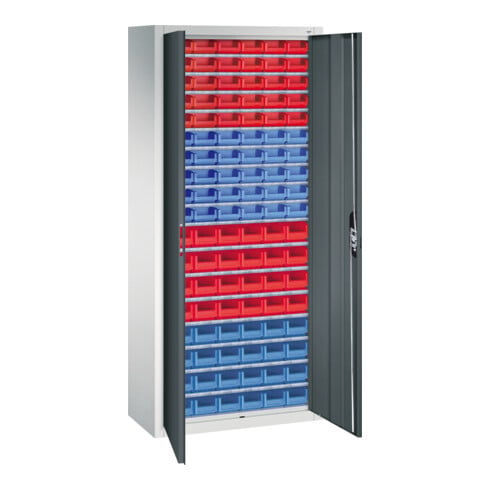 C+P Armoire à dossiers série 13, 1690x700x300mm, 7035/7016