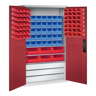 C+P Armoire à dossiers Série 13, 1950x1100x535mm, 7035/3003