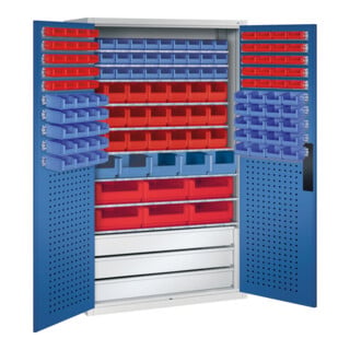 C+P Armoire à dossiers série 13, 1950x1100x535mm, 7035/5010