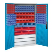 C+P Armoire à dossiers Série 13, 1950x1100x535mm, 7035/5012
