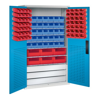 C+P Armoire à dossiers Série 13, 1950x1100x535mm, 7035/5012