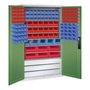 C+P Armoire à dossiers Série 13, 1950x1100x535mm, 7035/6011