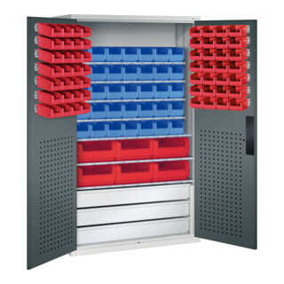 C+P Armoire à dossiers Série 13, 1950x1100x535mm, 7035/7016