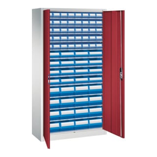 C+P Armoire à dossiers Série 13, 1980x1000x420mm, 7035/3003