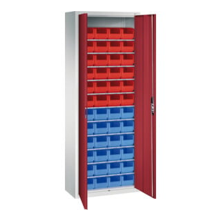 C+P Armoire à dossiers série 13, 1980x700x300mm, 7035/3003