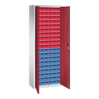 C+P Armoire à dossiers Série 13, 1980x700x300mm, 7035/3003