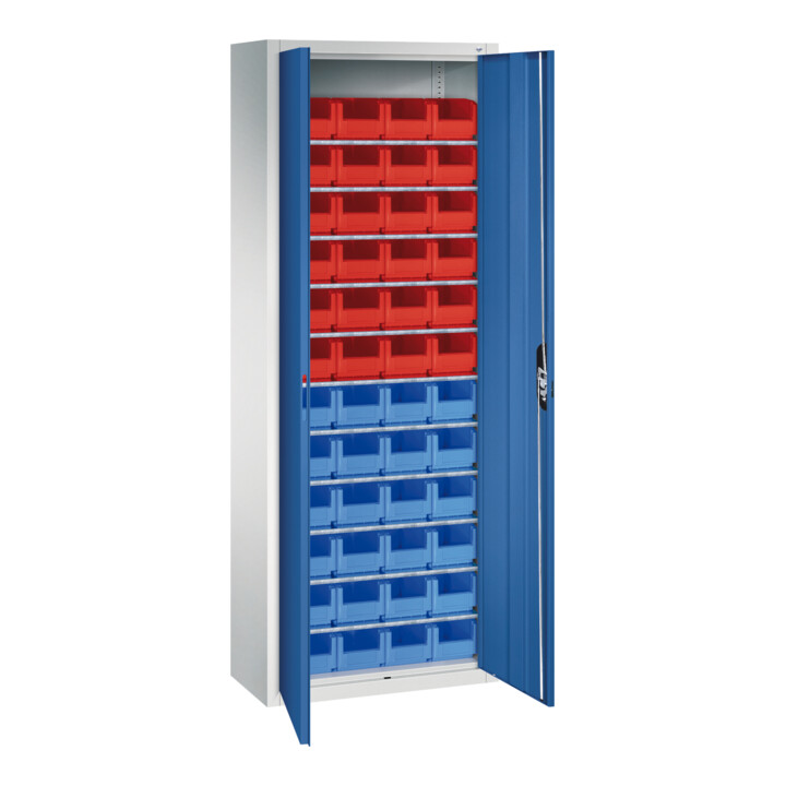 C+P Armoire à dossiers Série 13, 1980x700x300mm, 7035/5010