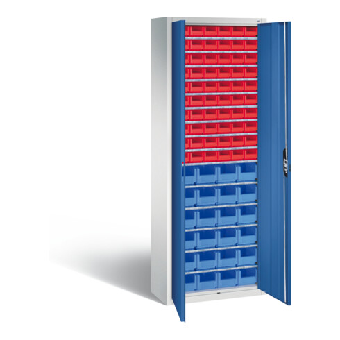 C+P Armoire à dossiers série 13, 1980x700x300mm, 7035/5010