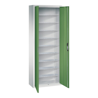 C+P Armoire à dossiers série 13, 1980x700x300mm, 7035/6011