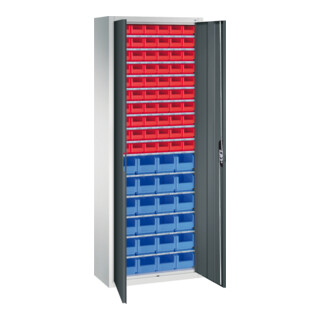 C+P Armoire à dossiers série 13, 1980x700x300mm, 7035/7016
