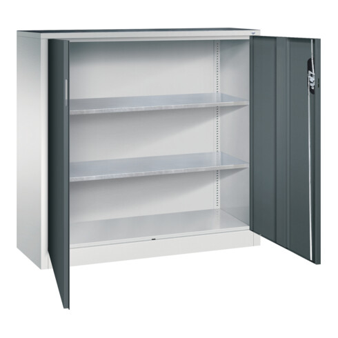 C+P Armoire à outils Acurado, 1200x1200x400 mm, 7035/7016