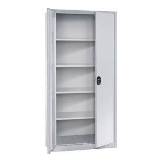 C+P Armoire à portes battantes Bureau Basis PLUS, 1950x930x400mm, 7035/7035