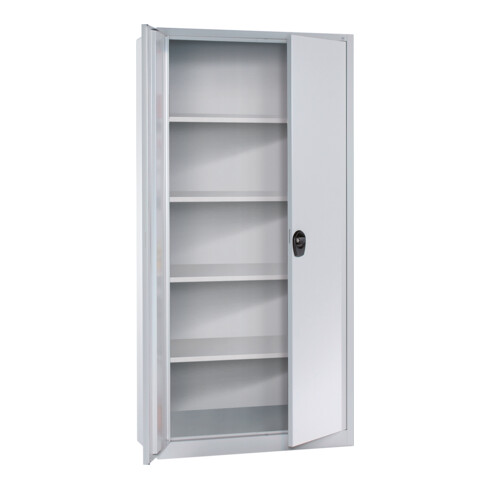 C+P Armoire à portes battantes Bureau Basis PLUS, 1950x930x400mm, 7035/7035