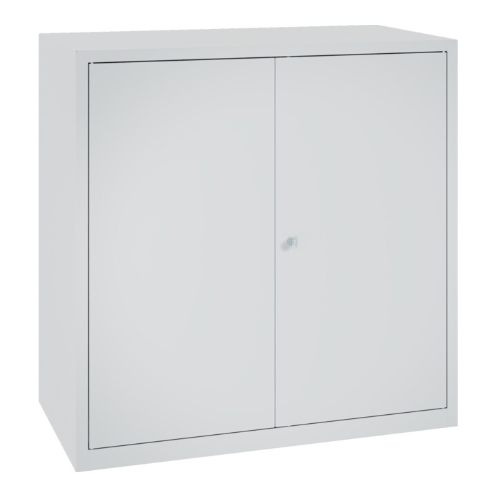 C+P Armoire à portes battantes en acier Série 89, H1000xL100xP500mm, 7035/7035