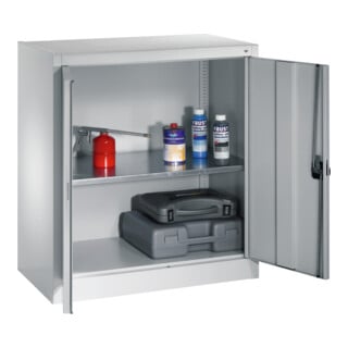 C+P Armoire à portes battantes Série 13, H1000xL935xP400mm, 7035/7035