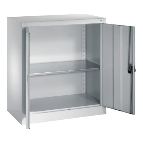 C+P Armoire à portes battantes Série 13, H1000xL935xP400mm, 7035/7035