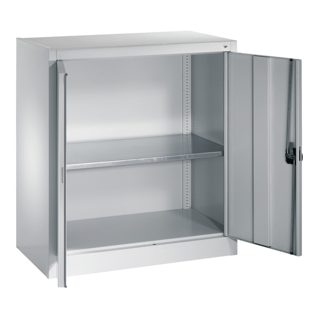 C+P Armoire à portes battantes Série 13, H1000xL935xP400mm, 7035/7035