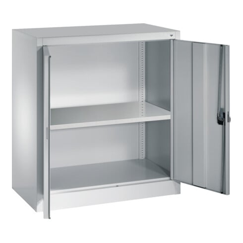 C+P Armoire à portes battantes Série 13, H1000xL935xP400mm, 7035/7035