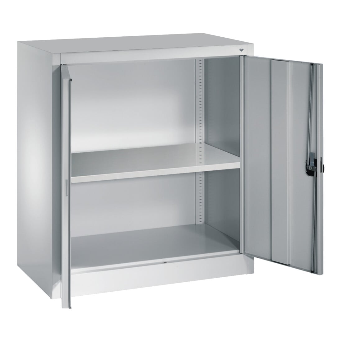 C+P Armoire à portes battantes Série 13, H1000xL935xP400mm, 7035/7035