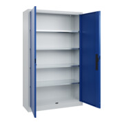 C+P Armoire à portes battantes Série 89, 1950x1200x400mm, 7035/5010