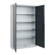 C+P Armoire à portes battantes Série 89, 1950x1200x400mm, 7035/7016-1