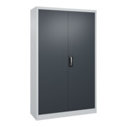C+P Armoire à portes battantes Série 89, 1950x1200x400mm, 7035/7016-2