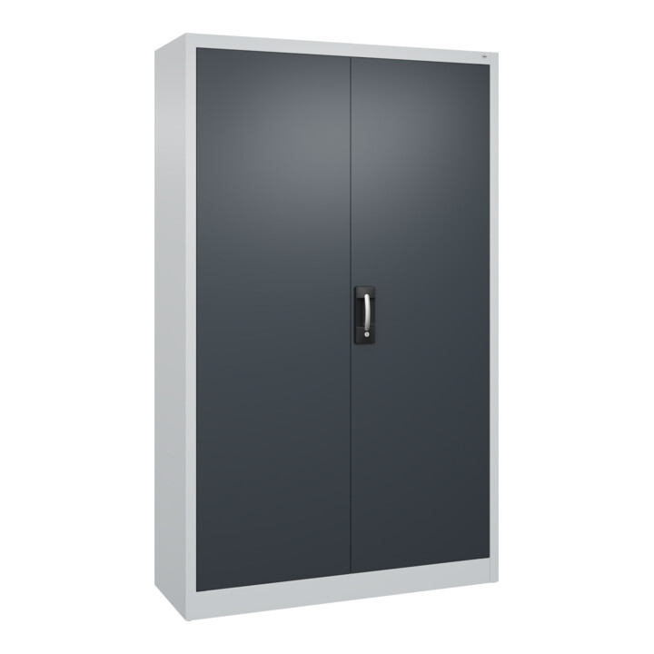 C+P Armoire à portes battantes Série 89, 1950x1200x400mm, 7035/7016