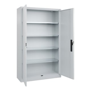 C+P Armoire à portes battantes Série 89, 1950x1200x400mm, 7035/7035