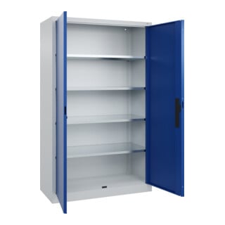 C+P Armoire à portes battantes Série 89, 1950x1200x500mm, 7035/5010