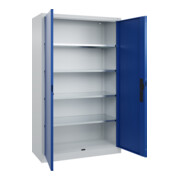 C+P Armoire à portes battantes Série 89, 1950x1200x500mm, 7035/5010