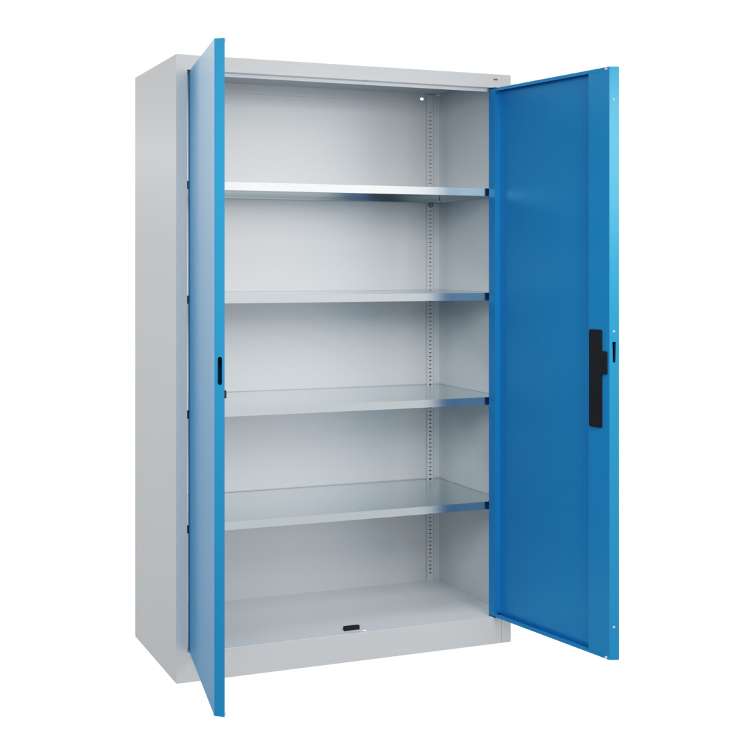 C+P Armoire à portes battantes Série 89, 1950x1200x500mm, 7035/5012